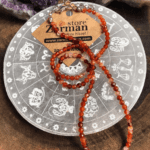 AKİK DOĞAL TAŞ KOLYE 3-4mm