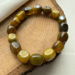 AKİK DOĞAL TAŞ BİLEKLİK - Sarı