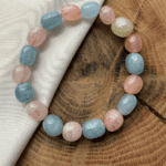 AKUAMARİN - HELİODOR - MORGONİT DOĞAL TAŞ BİLEKLİK