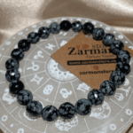 BENEKLİ (KARLI) OBSİDYEN BİLEKLİK