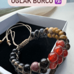 OĞLAK BURCU DOĞAL TAŞ BİLEKLİK (Çift Sıra Makrome)