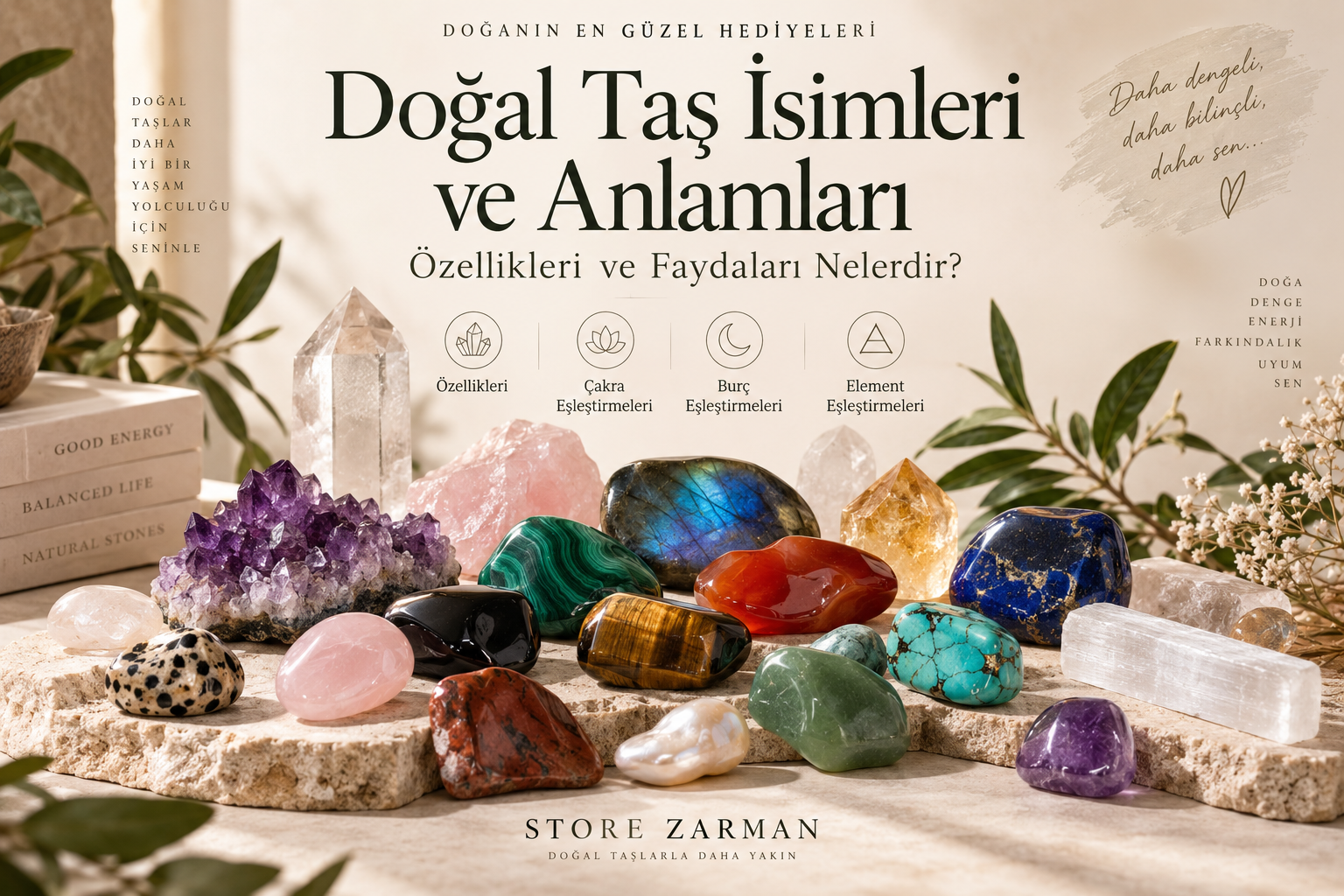 50 doğal taş isimleri ve anlamları
