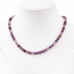 Fantom Kuvars 6 mm Doğal Taş Kolye – Mor Doğal Taş Minimal Kolye