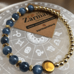 Mavi Kyanit - Hematit Doğaltaş Bileklik