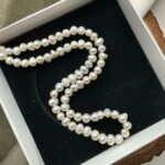 A++ KALİTE 6MM KUM İNCİSİ İNCİ GÜMÜŞ KLİPSLİ KOLYE